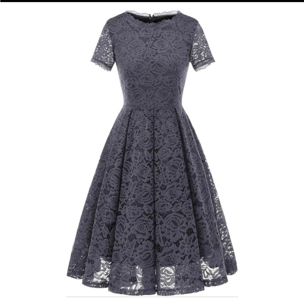 NWOT Lace Tea Length Cocktail Dress Size 2XL